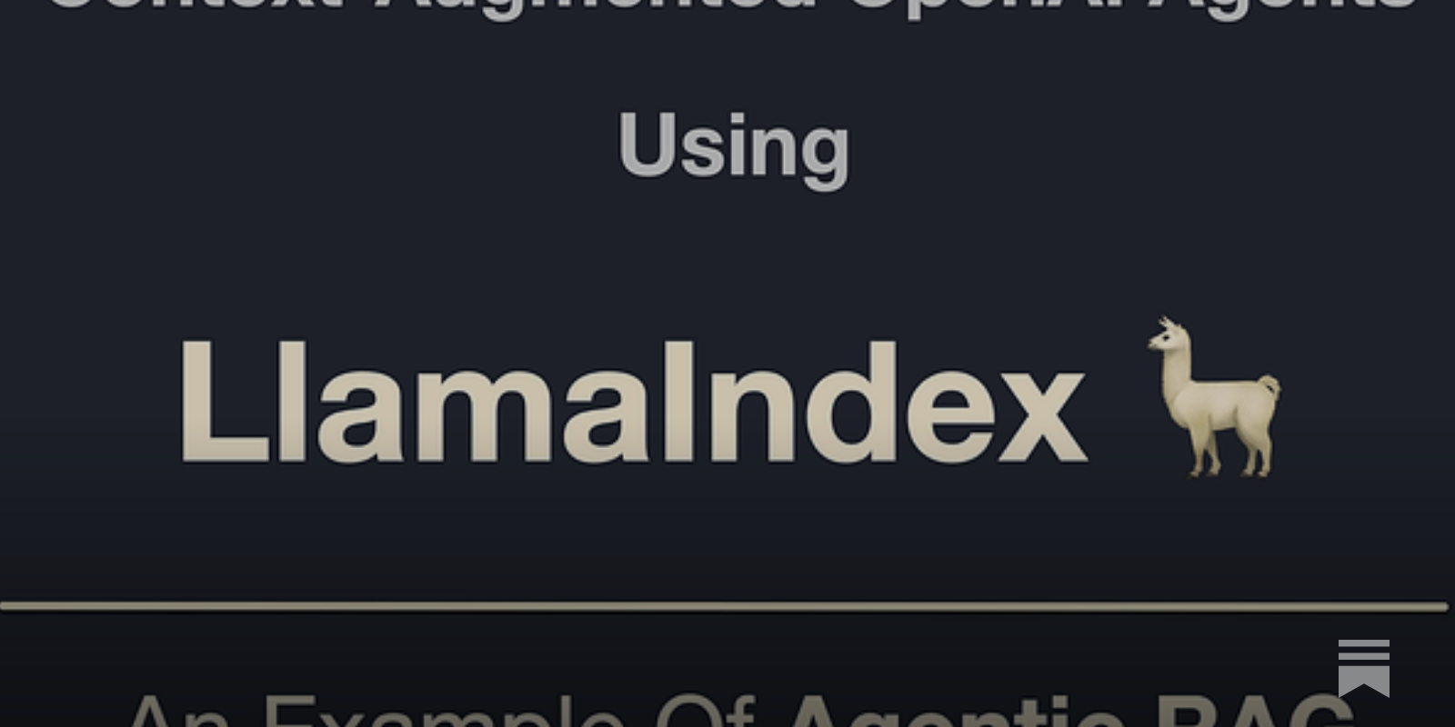 Agentic RAG with LlamaIndex